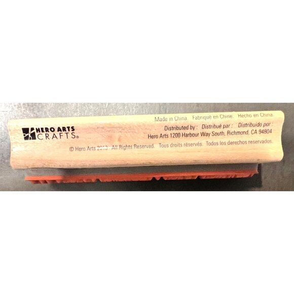 Hero Arts Crafts "Happy Halloween" Rubber Stamp F5077 - Picture 4 of 4